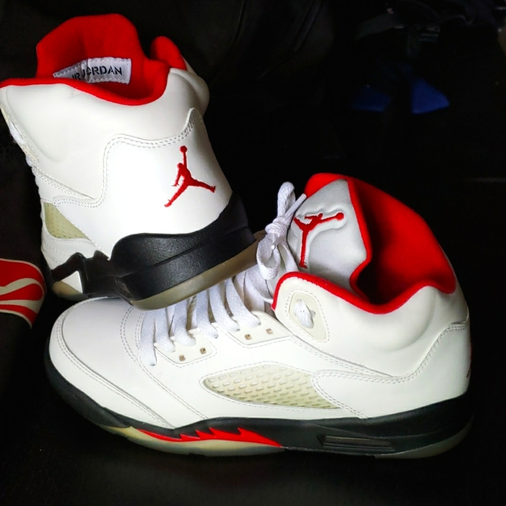 ⚡2X Host Pick⚡Air Jordan 5 Retro GS 'Fire Red' 2013
